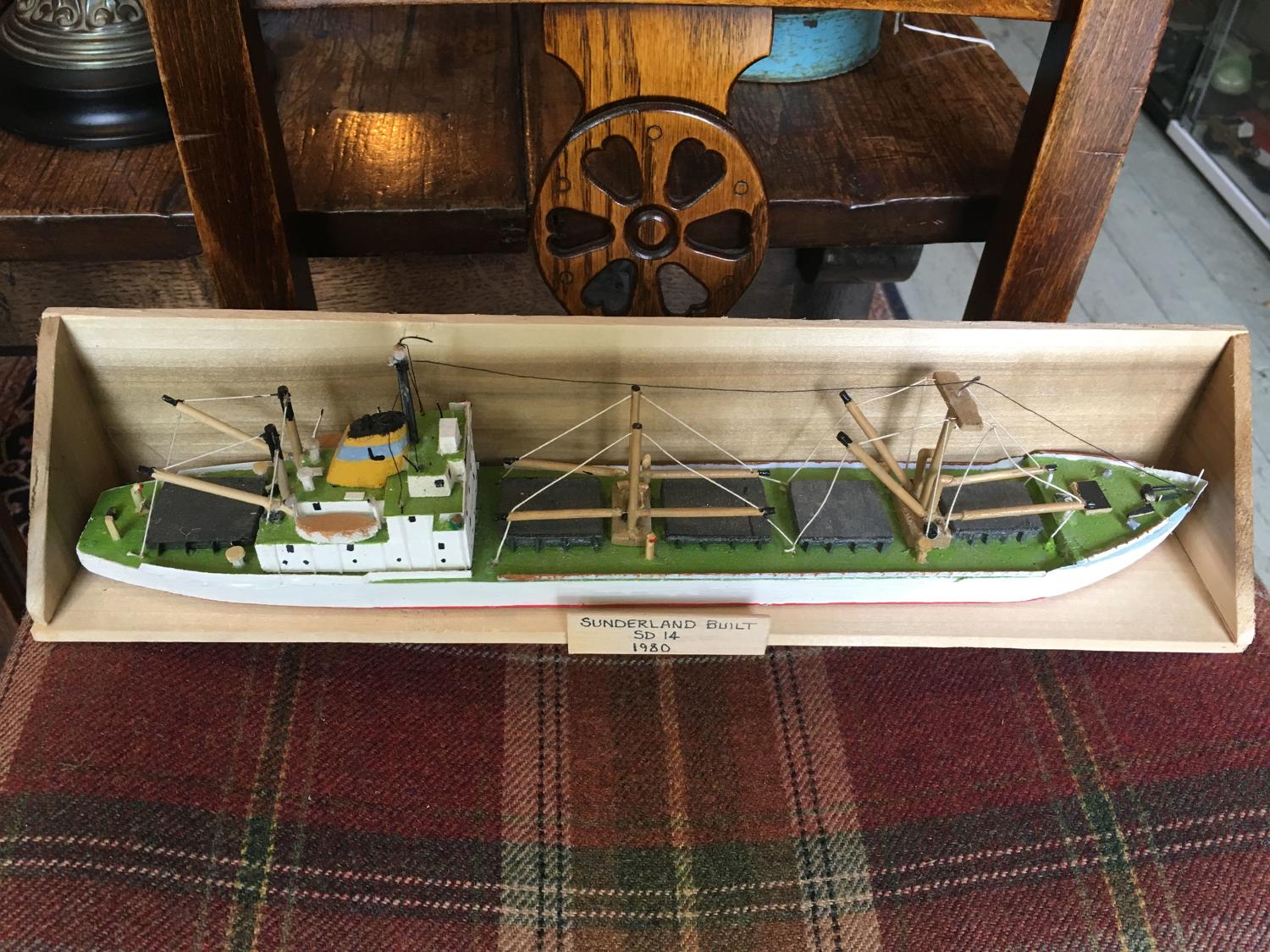 Scratch Built Model Of A Fishing Boat