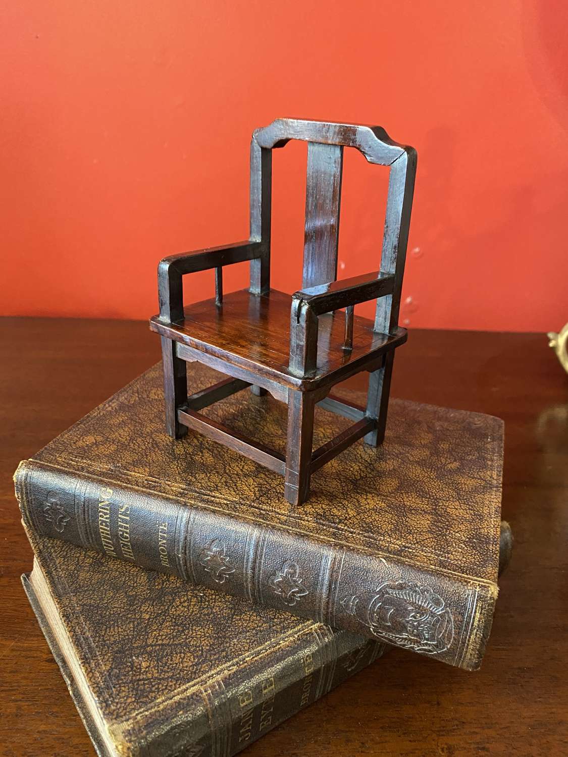 Chinese Hardwood Miniature Apprentice Piece Chair