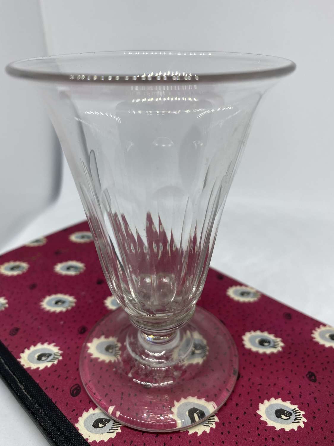 Early Victorian Fluted Wine Glass