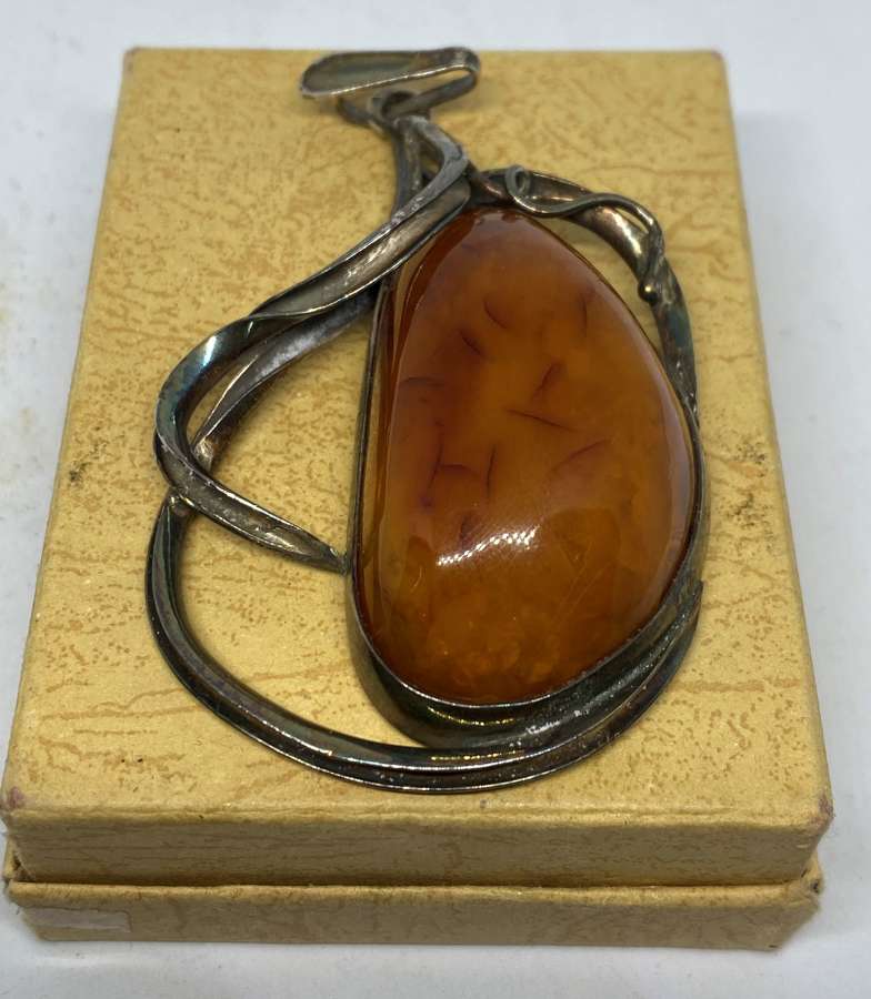 Large Genuine Amber Pendant