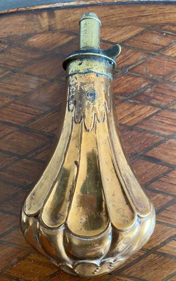 Victorian Copper & Brass Powder Flask
