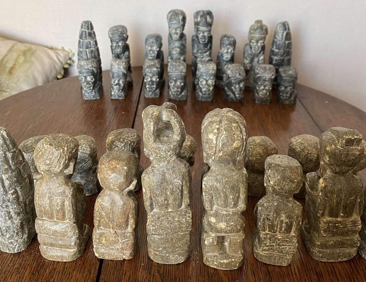 Bespoke Hand Carved Stone Chess Set