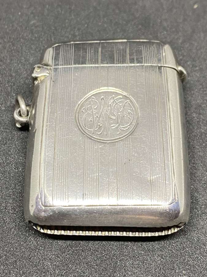Solid Silver Vesta Case