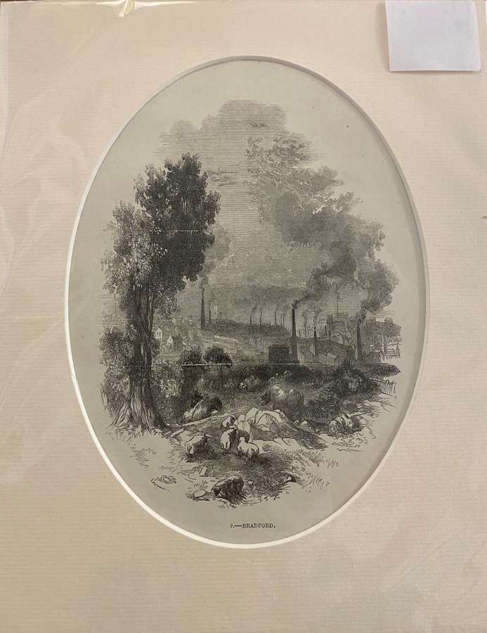 Antique Mounted Print 