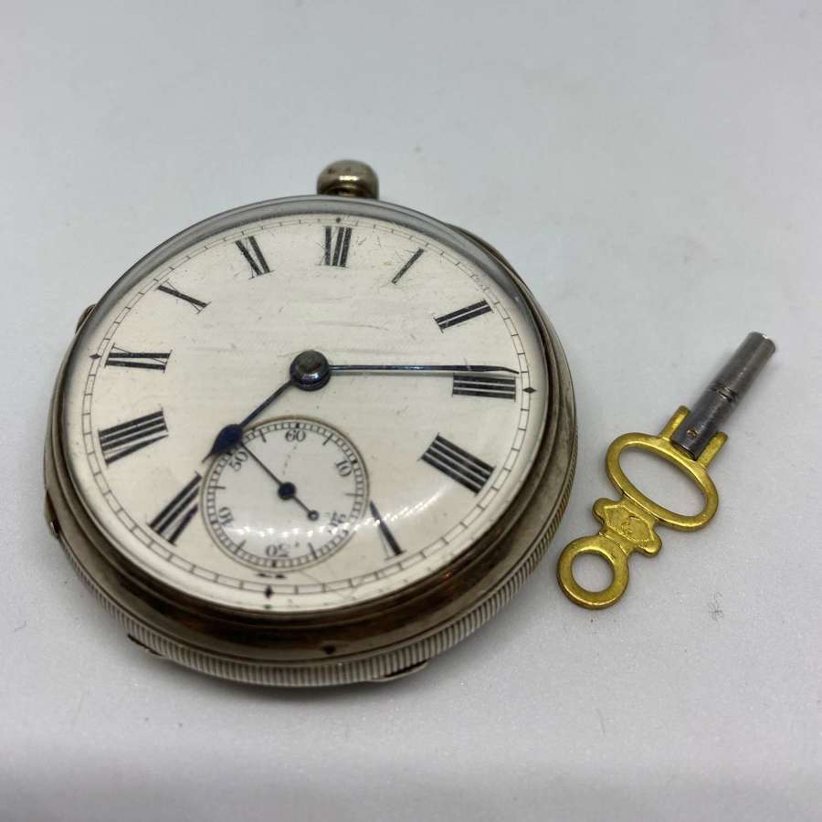 Silver Fusee Pocket Watch Chester 1891