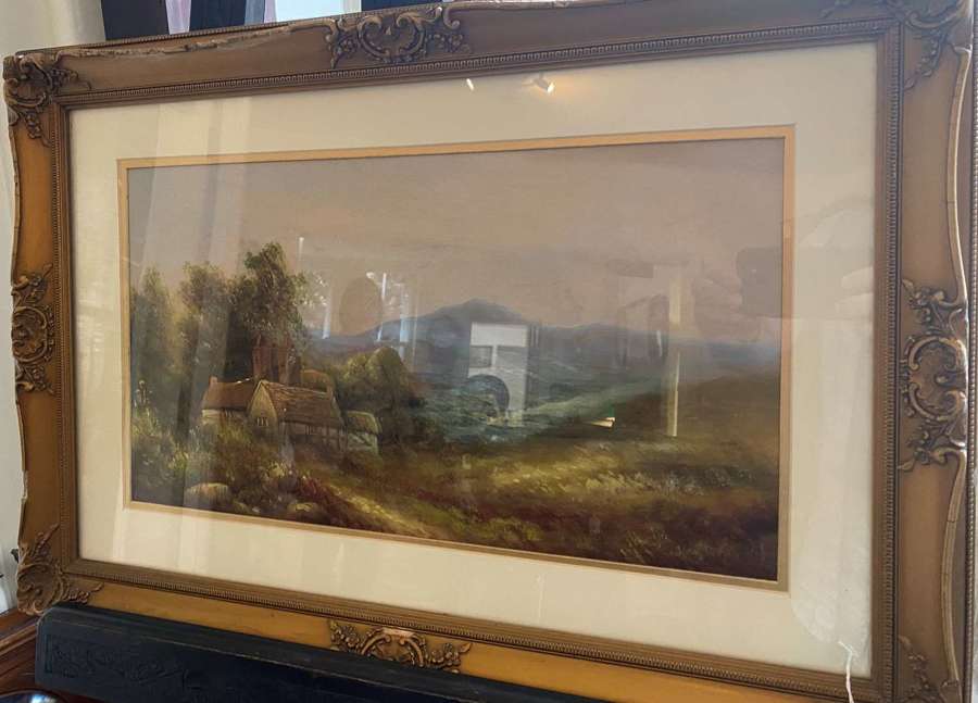 George Jennings Signed & Framed Oil On Canvas