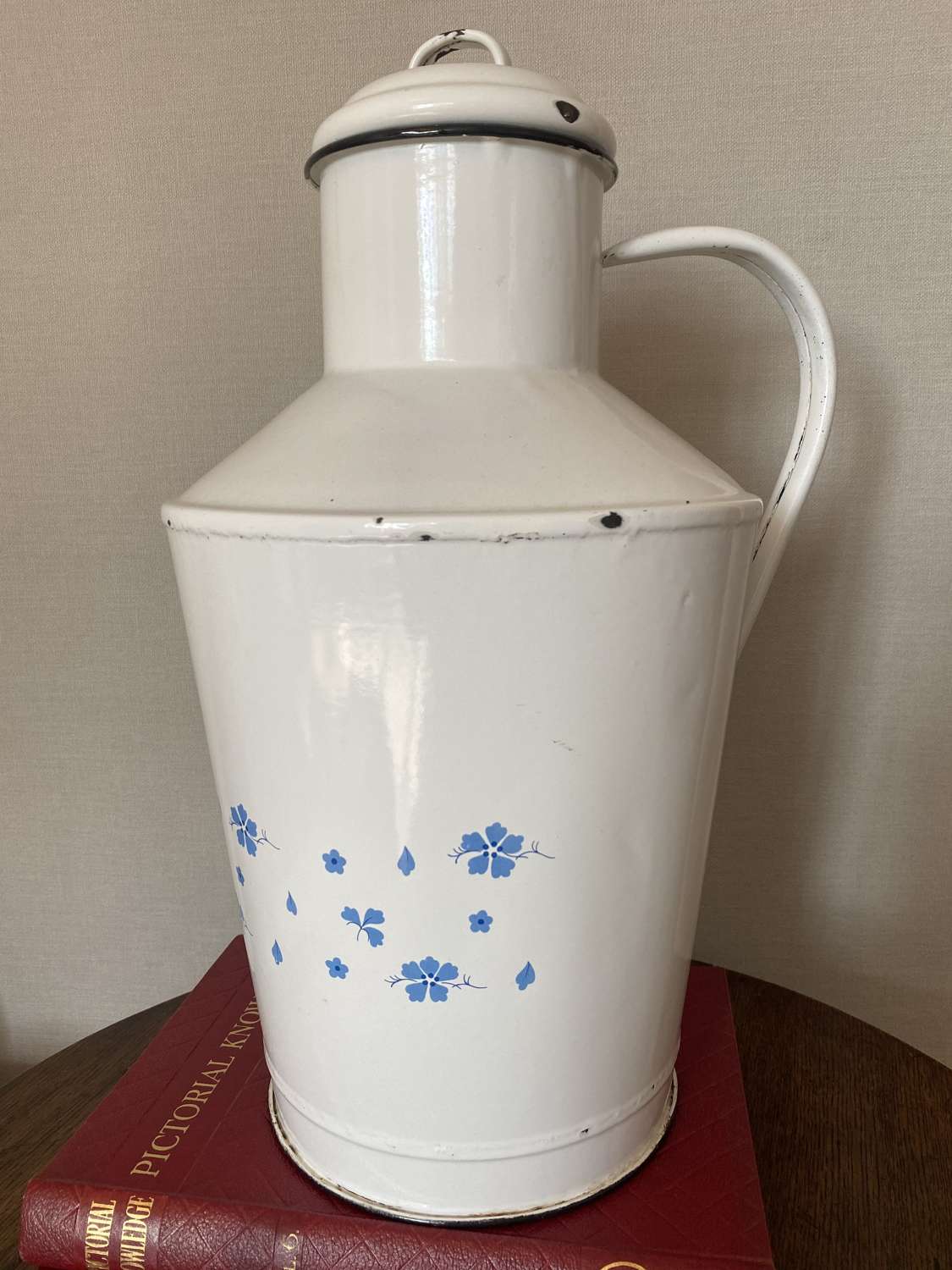 Large Continental Enamel Water Pitcher