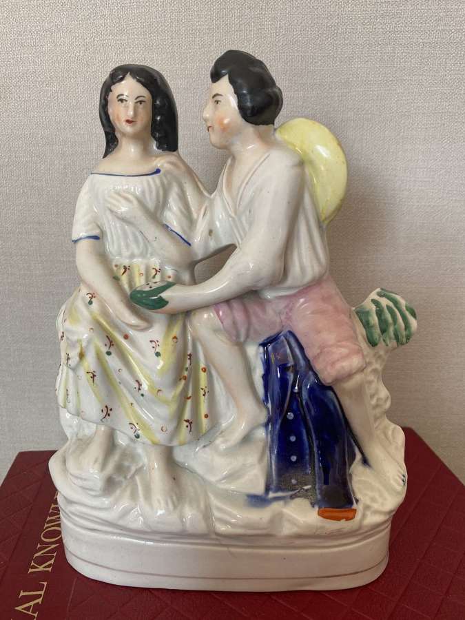 19th C Staffordshire Figure The Proposition
