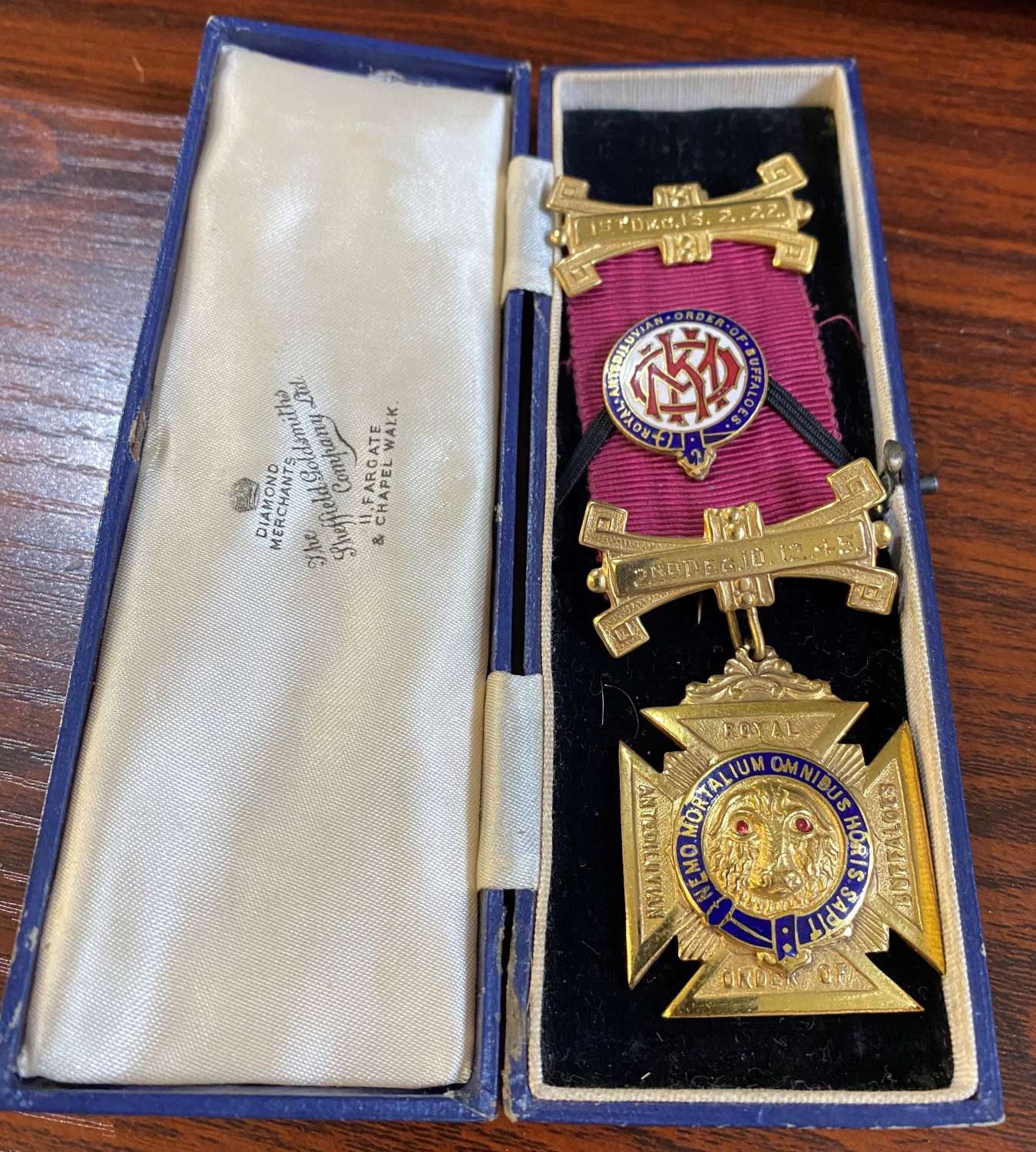 Masonic Medal In Original Case