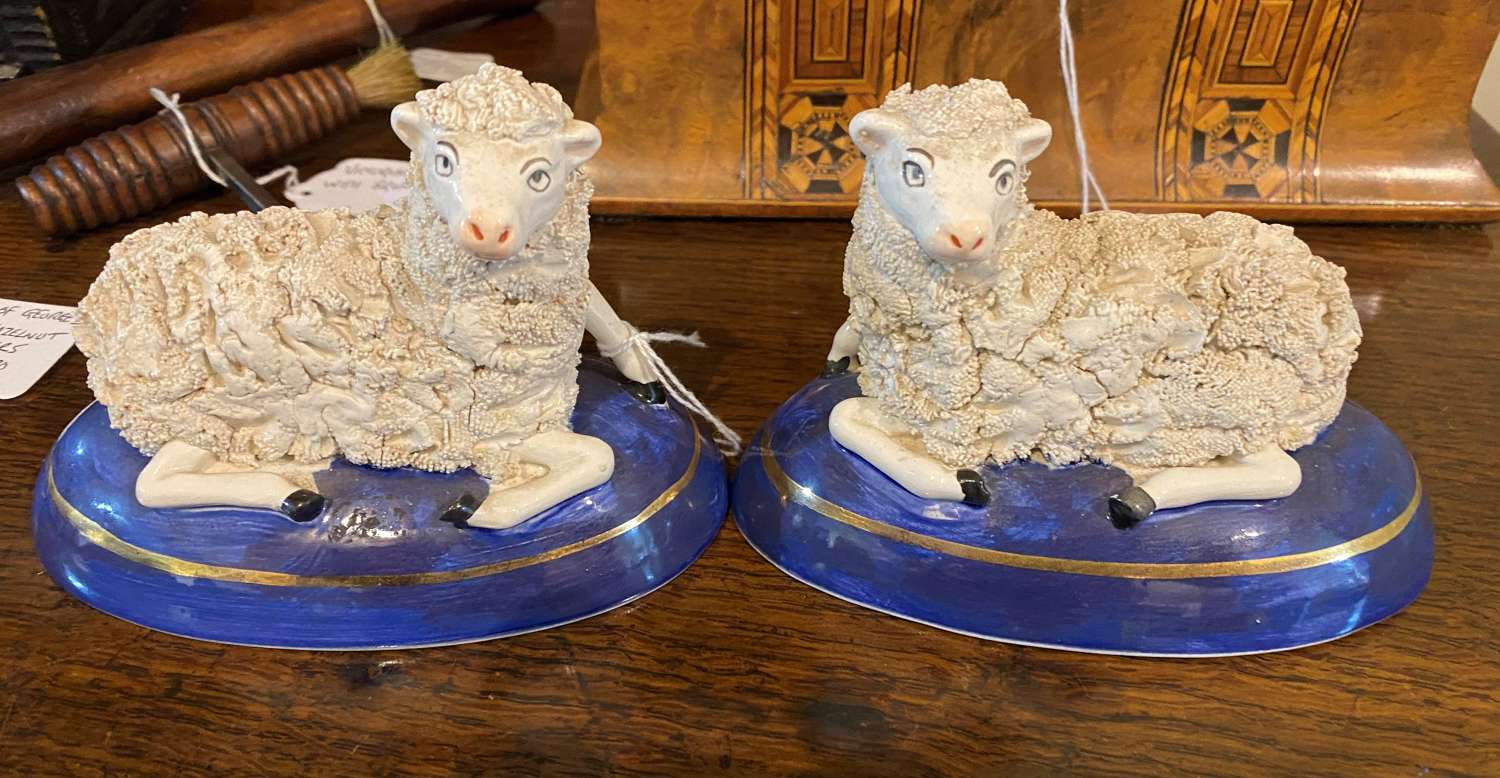 Pair Of Staffordshire Sheep