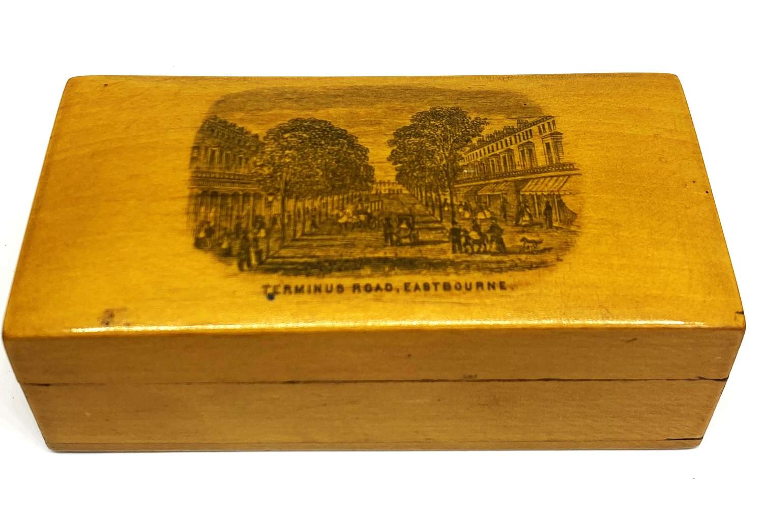 Victorian Mauchline Ware Sewing Box With Contents, Eastbourne