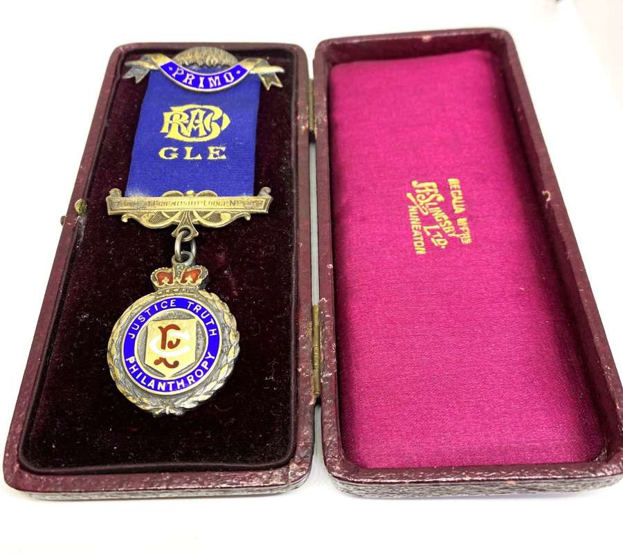 Cased Silver RAOB Medal