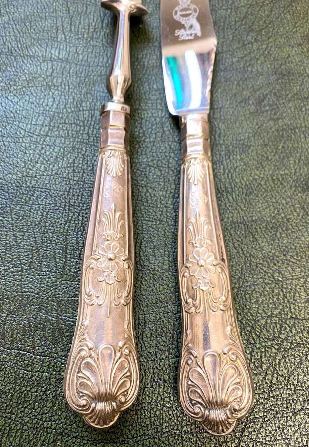 Silver Handled Carving Set