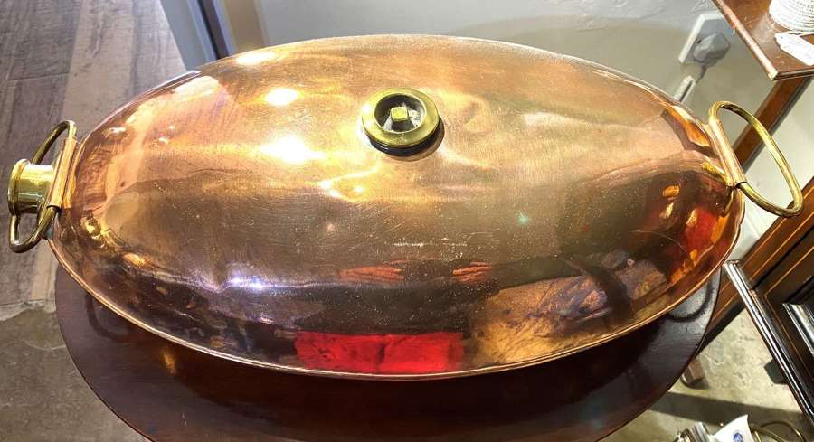 Huge Country House Copper Bed Warmer