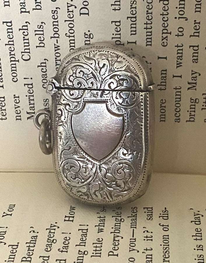 Ladies Silver Vesta Case 1899