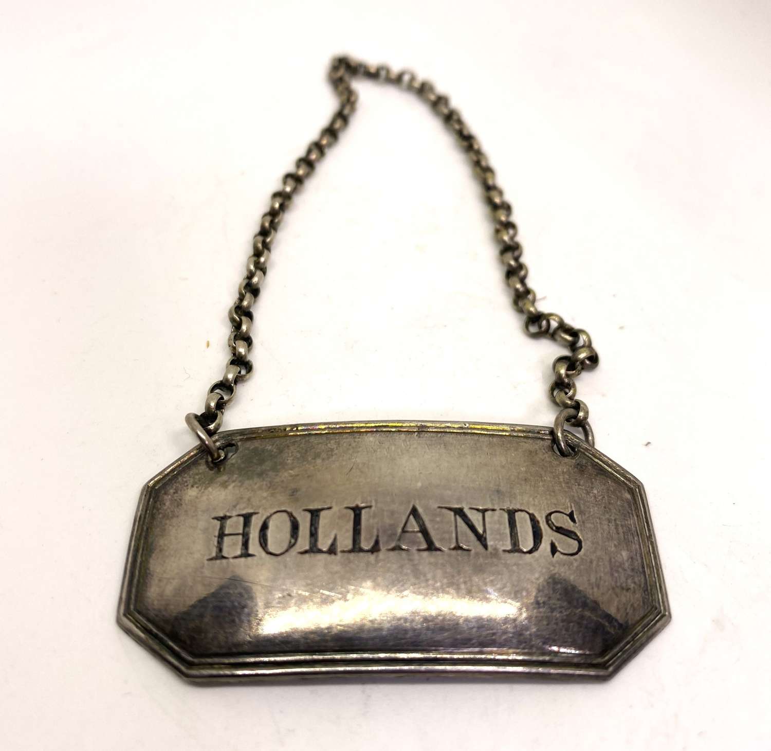 Silver Decanter Label - Hollands