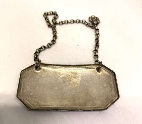 Silver Decanter Label - Hollands