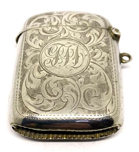 Antique Silver Vesta Case