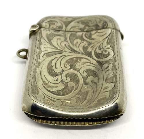 Antique Silver Vesta Case