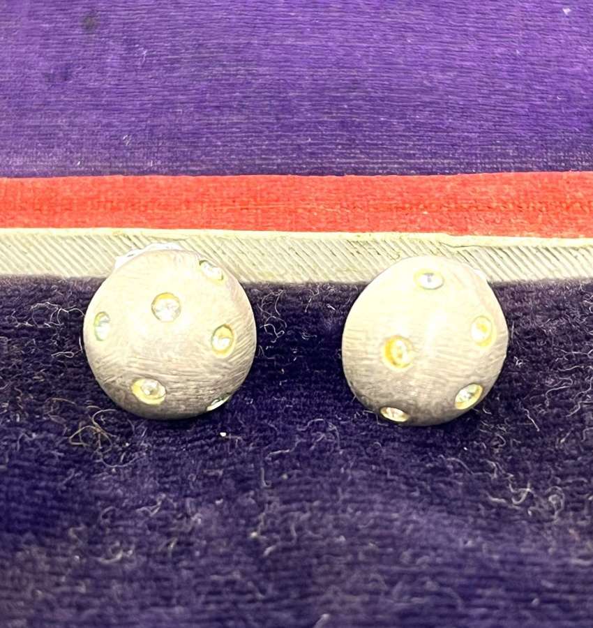 Set Of Ladybird Style Metal Earrings