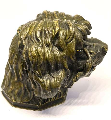 Bronze Poodle Inkwell