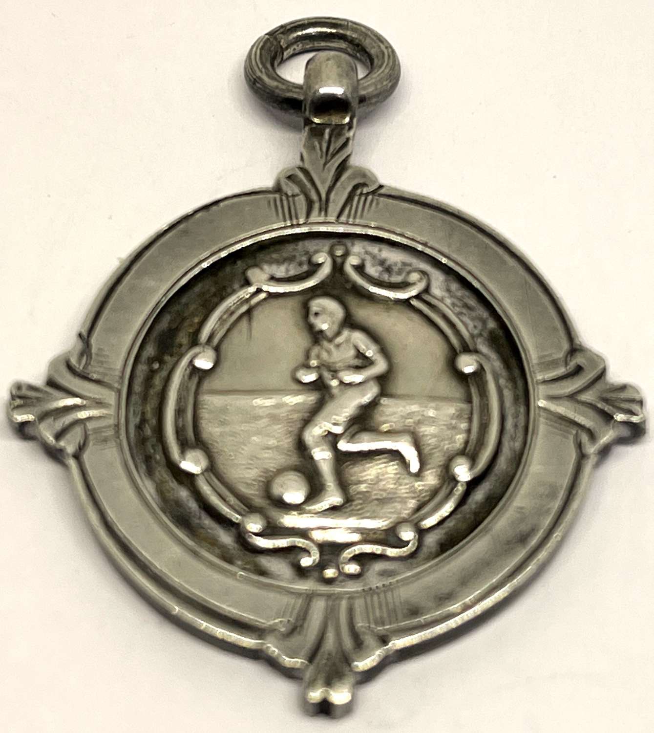 Vintage Chester Silver Football Medal