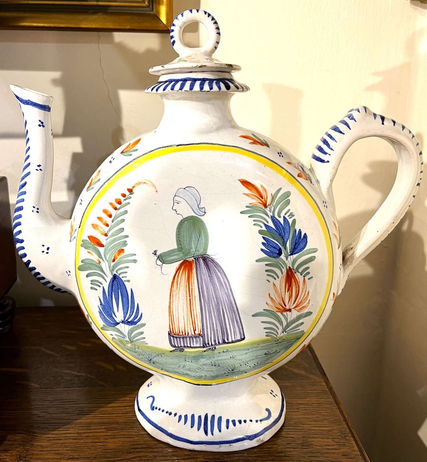 19th Century French Faience Teapot
