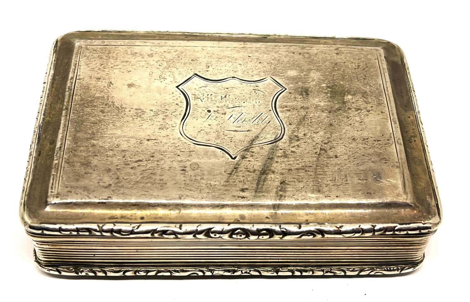 Large Silver Snuff Box 1841