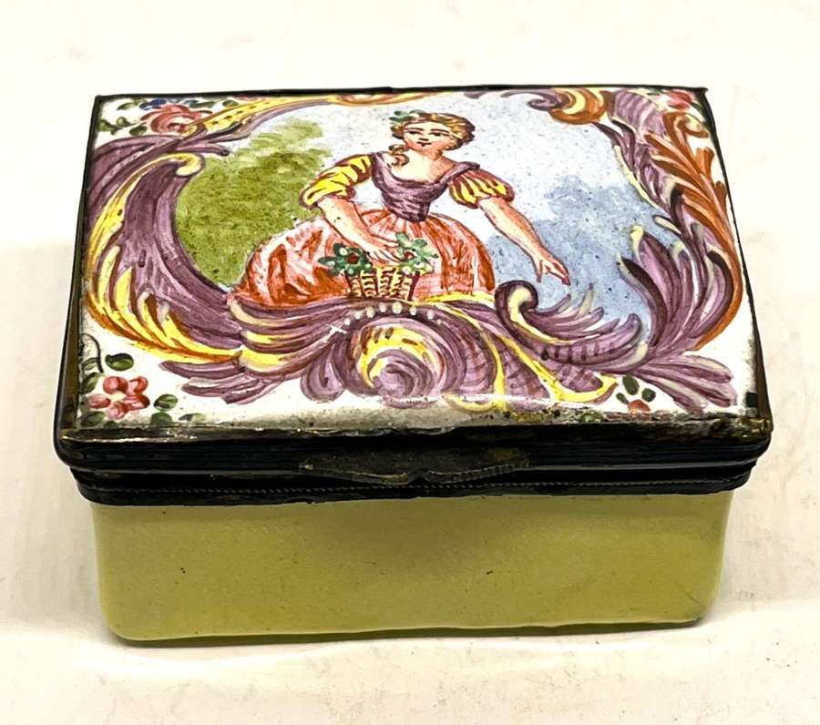 18th Century Enamel Snuff Box