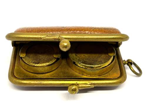 Antique Leather Purse Sovereign Case