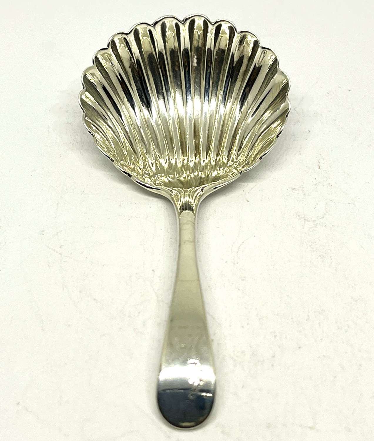 Georgian Silver Caddy Spoon 1785