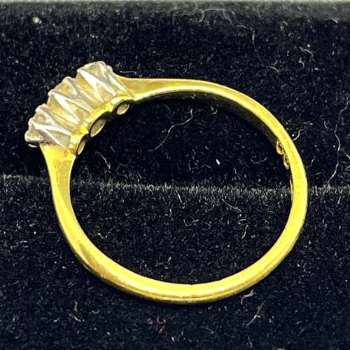 Antique 18ct Gold Platinum & Diamond Ring