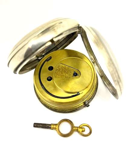 Silver 19th Century Open Face Pocket Watch