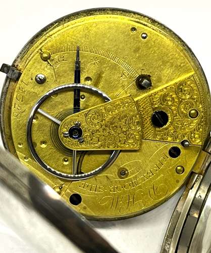 Silver 19th Century Open Face Pocket Watch