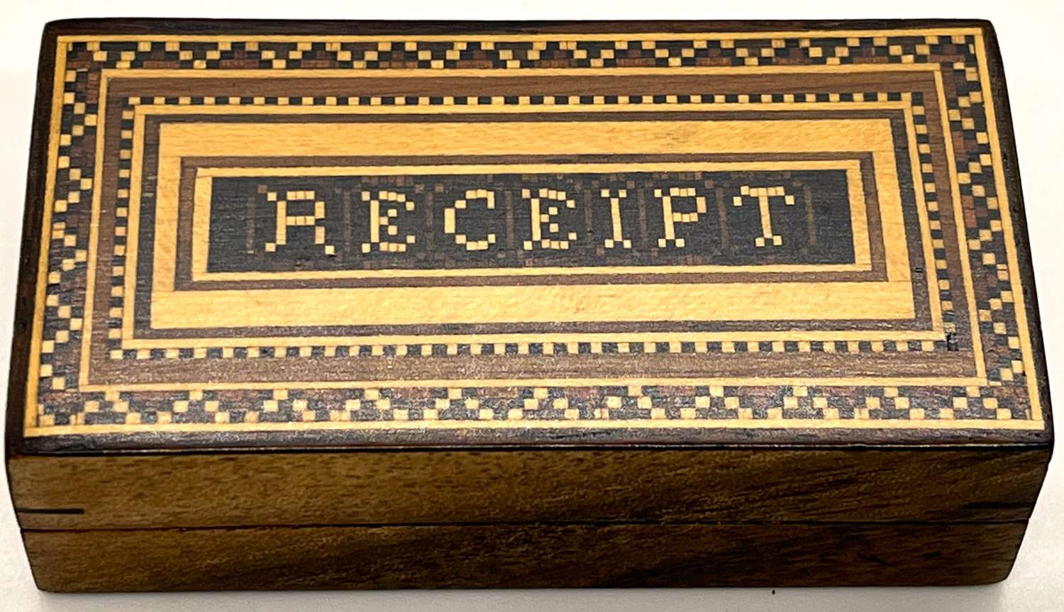 Victorian Tunbridge Ware 'Receipt' Box