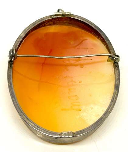 Silver Cameo Brooch
