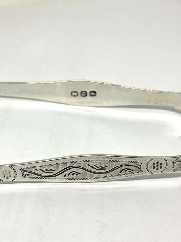 Georgian Silver Sugar Tongs By Peter & Ann Bateman