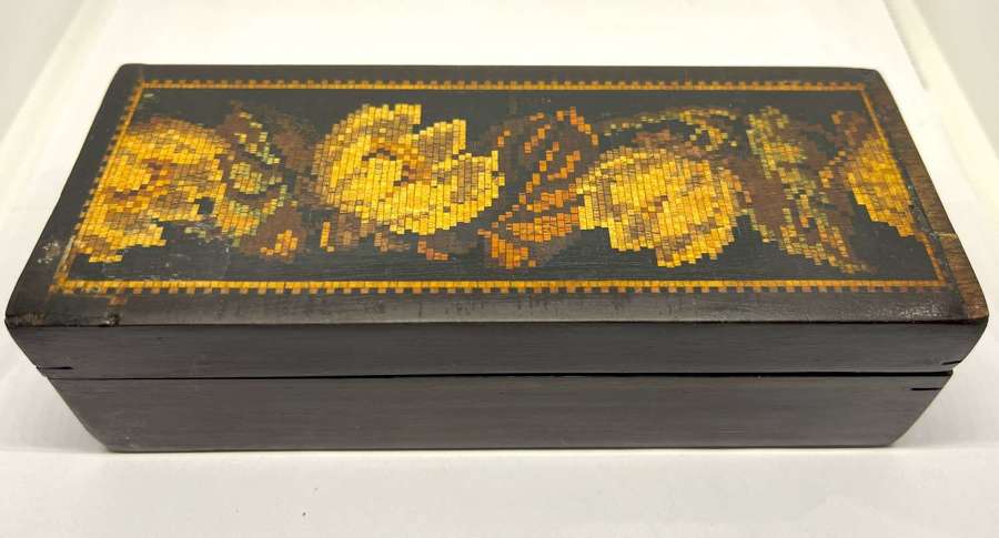 Early Tunbridge Ware Floral Mosaic Box - Edmund Nye