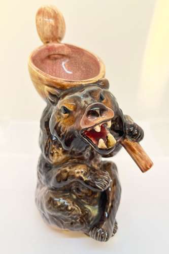 19th Century Holdcroft Majolica Bear Jug