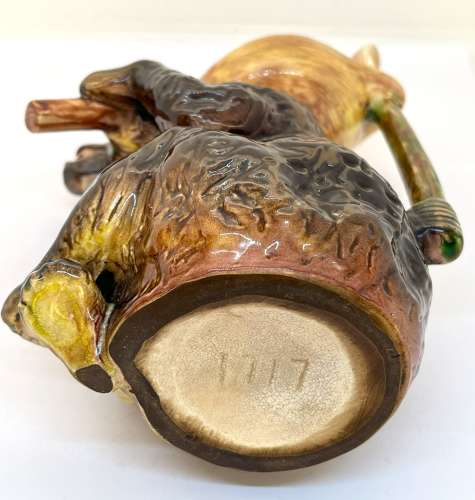 19th Century Holdcroft Majolica Bear Jug