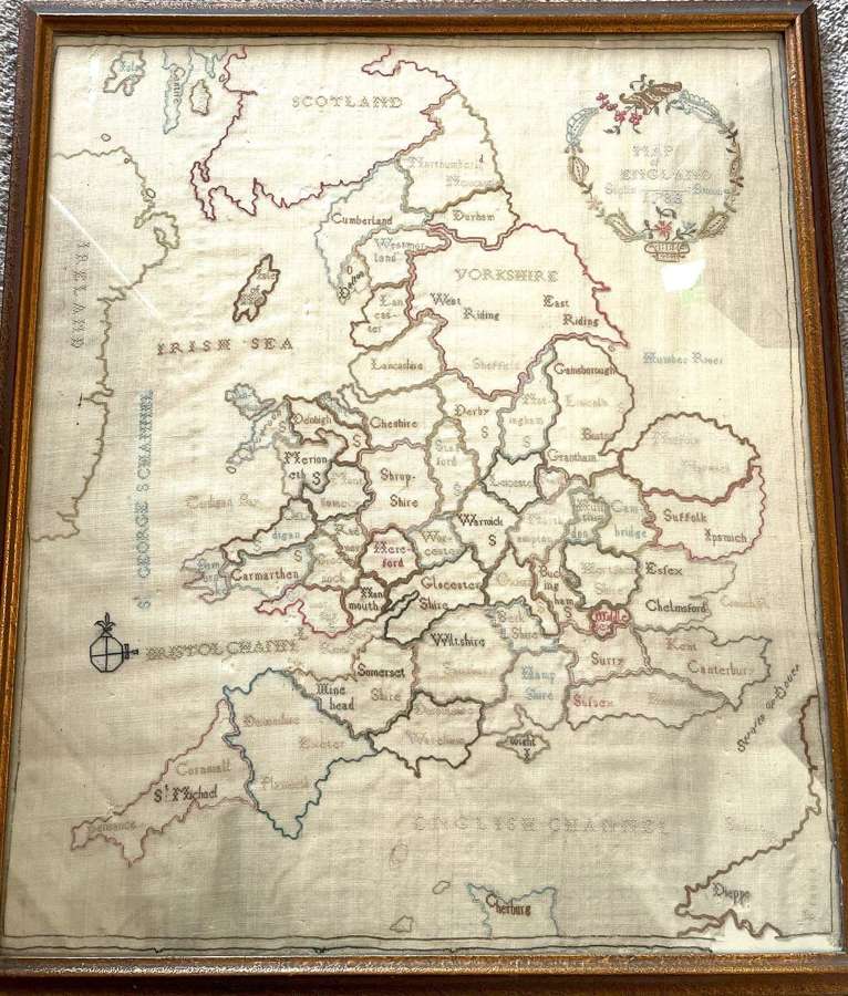 Georgian Map Sampler 1788