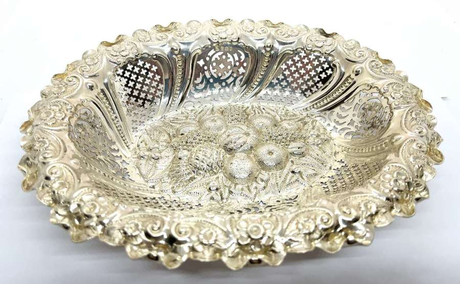 Large Heavy Silver Dish