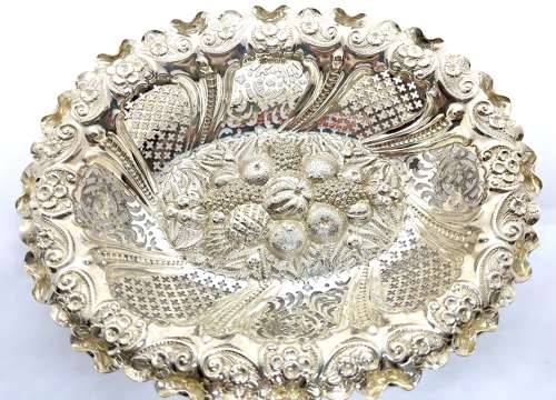 Large Heavy Silver Dish