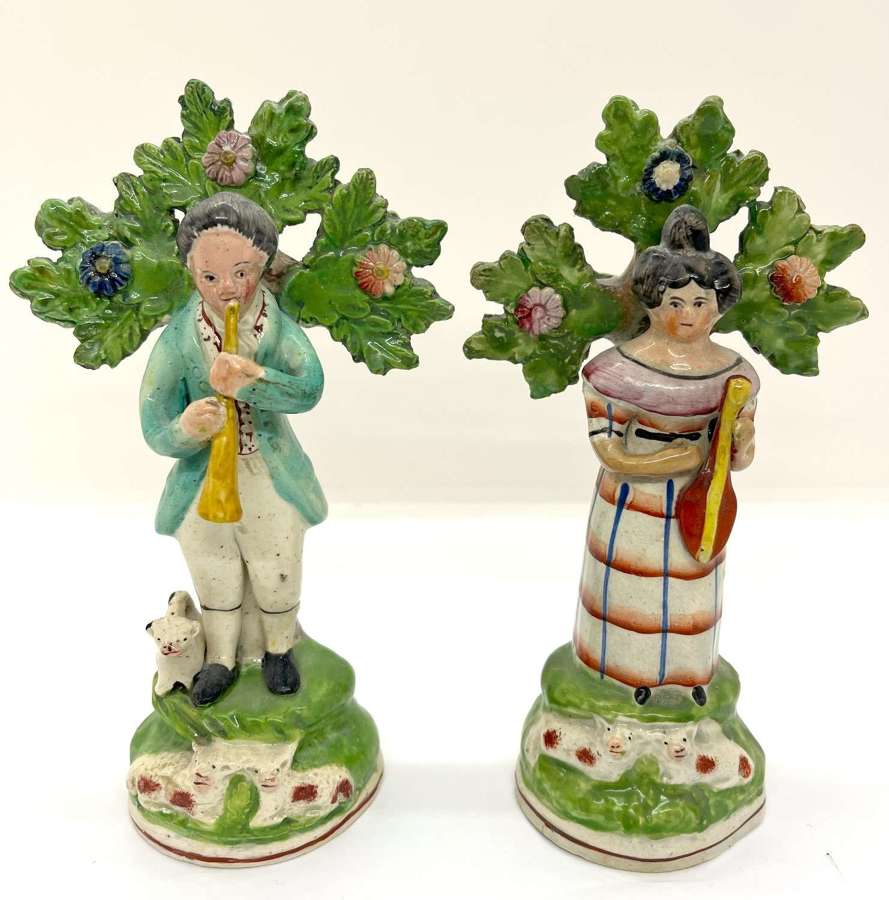 Early Staffordshire Pearlware Bocage Figures