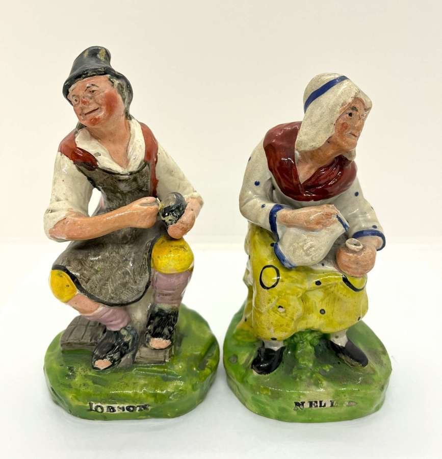 Early Staffordshire Pearlware Figures 'Jobson & Nell'