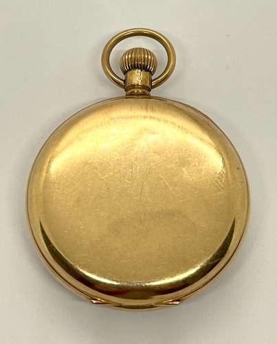 9ct Gold Open Face Pocket Watch