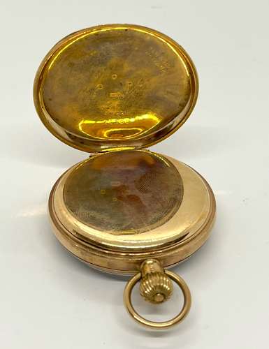 9ct Gold Open Face Pocket Watch
