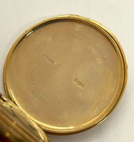 9ct Gold Open Face Pocket Watch