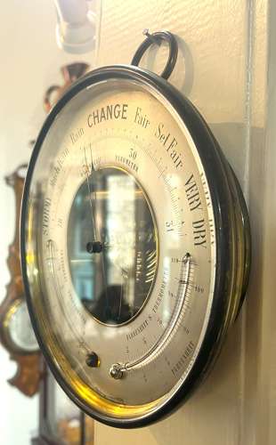 Victorian Paul Naudet Aneroid Barometer