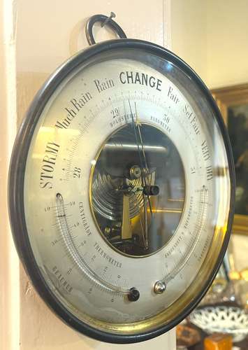 Victorian Paul Naudet Aneroid Barometer